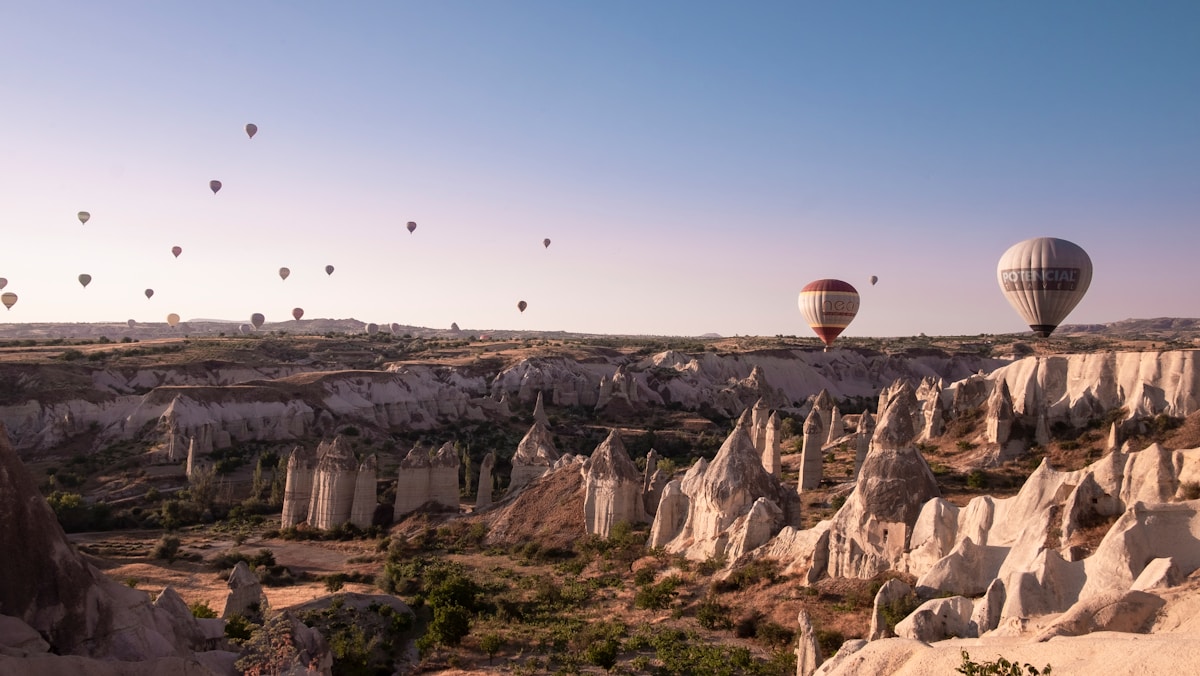 Hot air balloons over Cappadocia — the journey from Istanbul