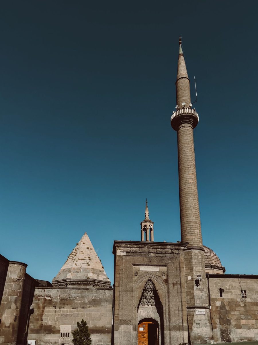 Hunat Hatun Complex with its minaret in Kayseri