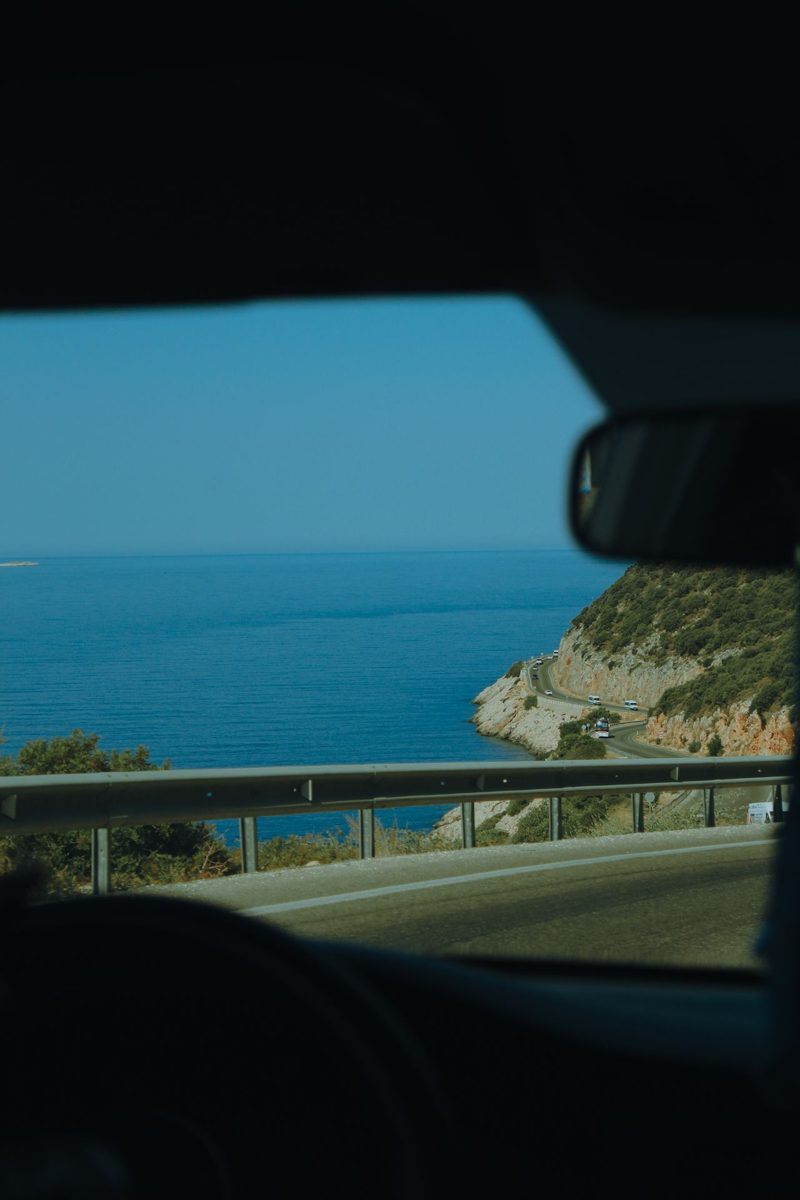 Coastal road in Mugla with sea views