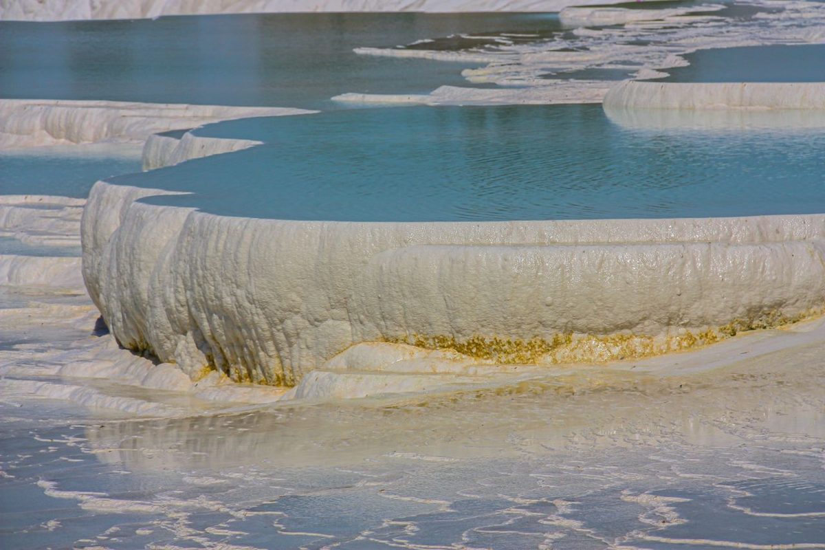 Natural terraced hot springs at Pamukkale