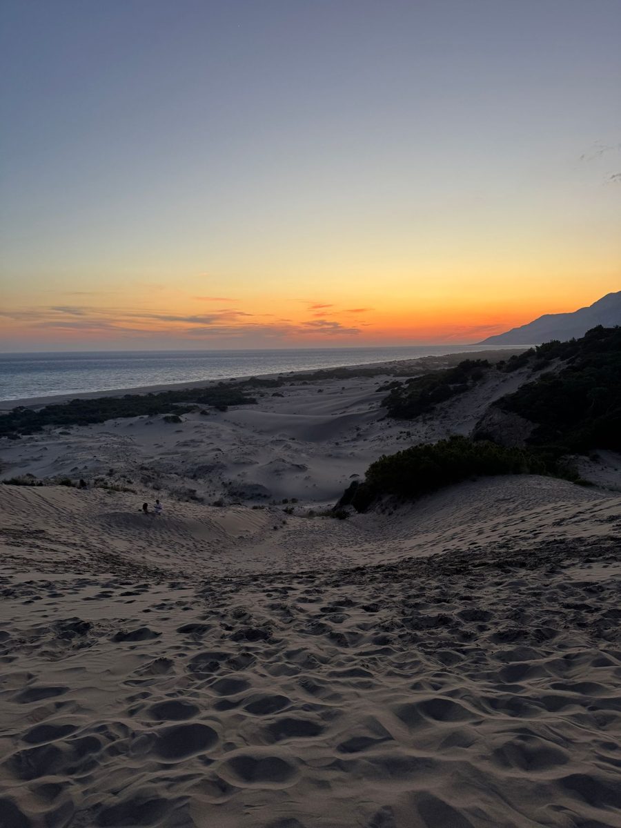 Golden sunset over the Patara dunes